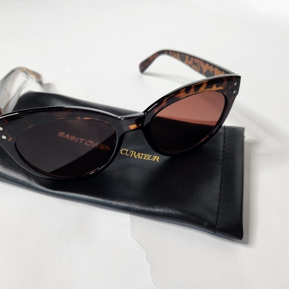 Saint Owen X Curateur Tortoise Shell Glasses New - Picture 7 of 7